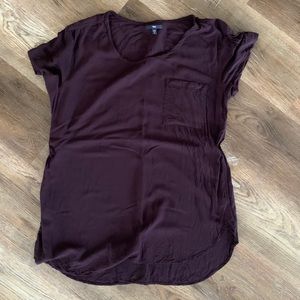 Gap Maroon Tee/tunic